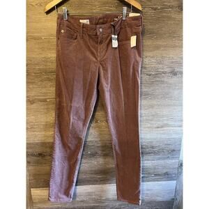 Gap 1969 Always Skinny Pink Mauve Corduroy Pants Size 29 NEW women